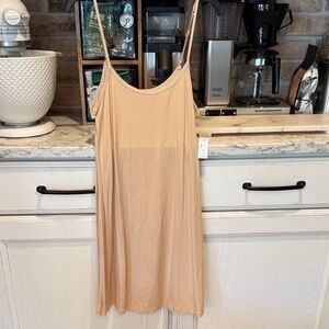 Gap Body Beige Spaghetti Strap Slip
